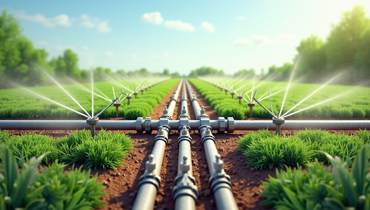 Irrigation system layout for garden watering at ghakleonex