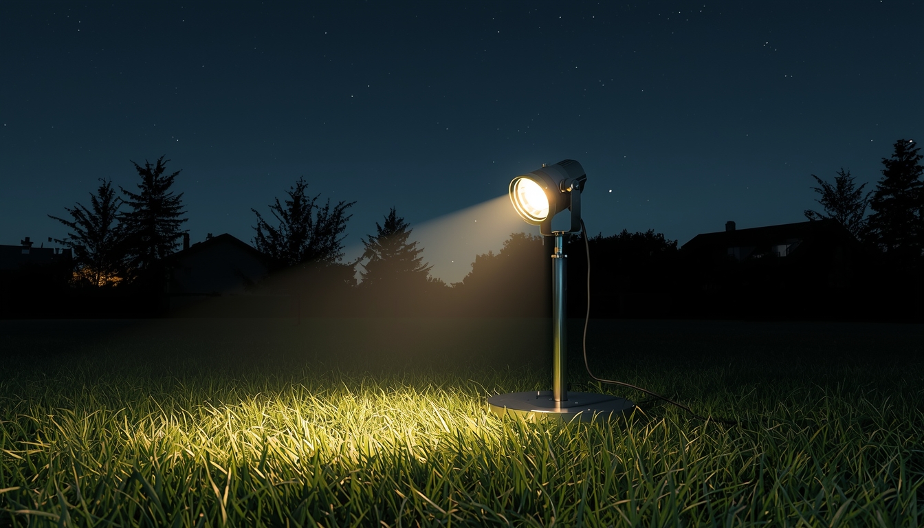 Outdoor spotlight for garden features at ghakleonex