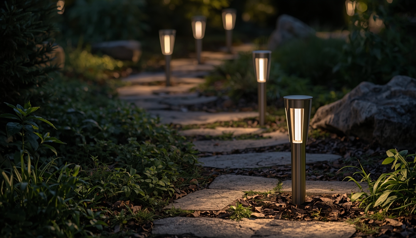 LED path light set for garden pathways at Ghakleonex