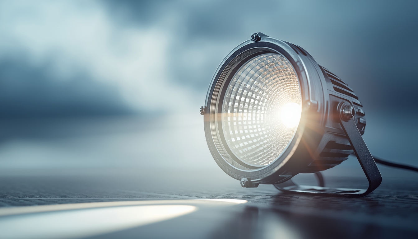 Solar spotlight for garden features at Ghakleonex